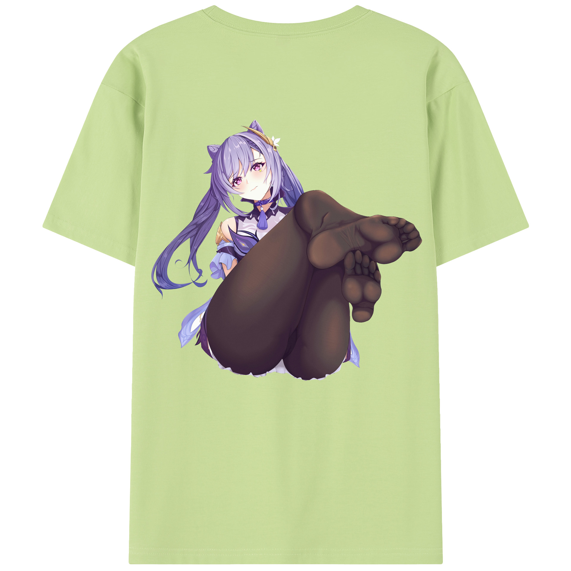 げんし神 刻晴 こくせい genshin Kokusei 綿100％半袖Tシャツ（背面プリント）
